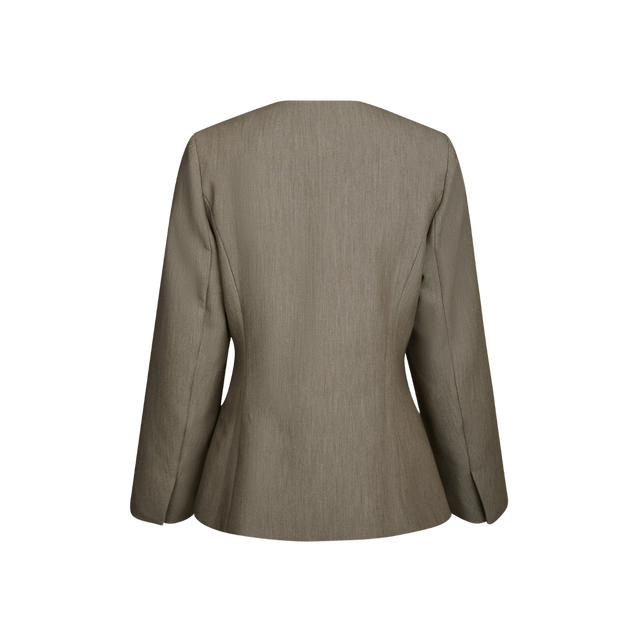 Neo Noir Frills Fitted Blazer