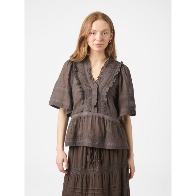 Neo Noir Evienne S Voile Top