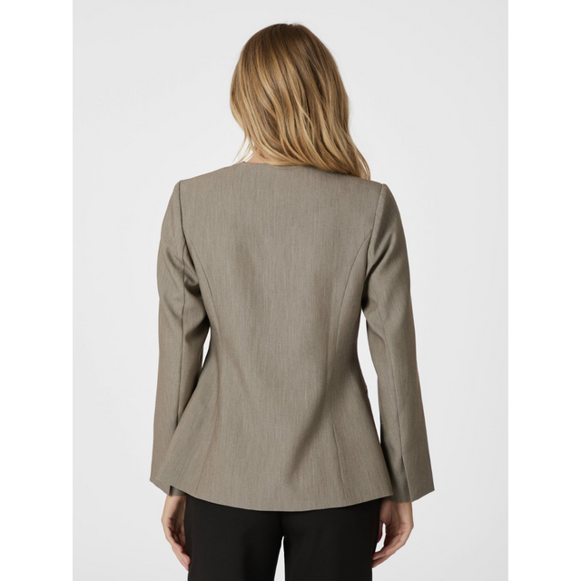 Neo Noir Frills Fitted Blazer