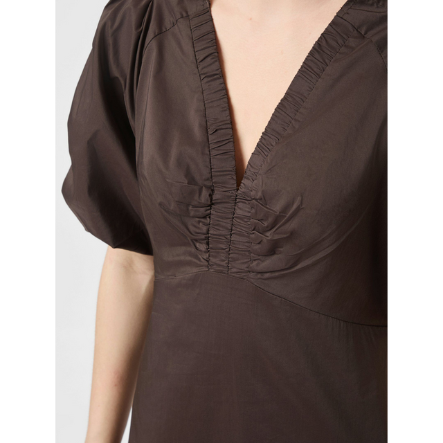 Neo Noir llana Poplin Dress