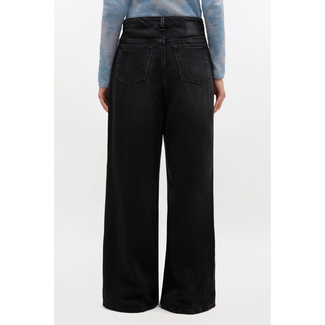 Ganni – Weiche, steife Baggy-Jeans aus Denim