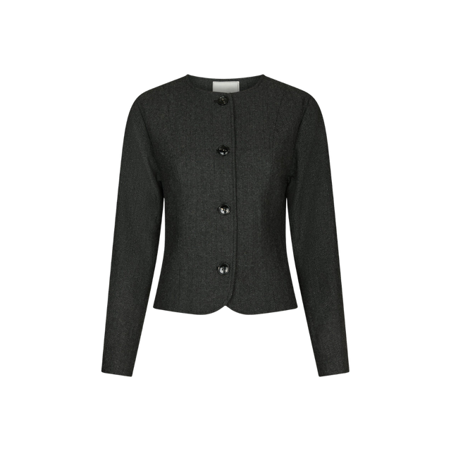 Neo Noir Amanda Herringbone Jacket