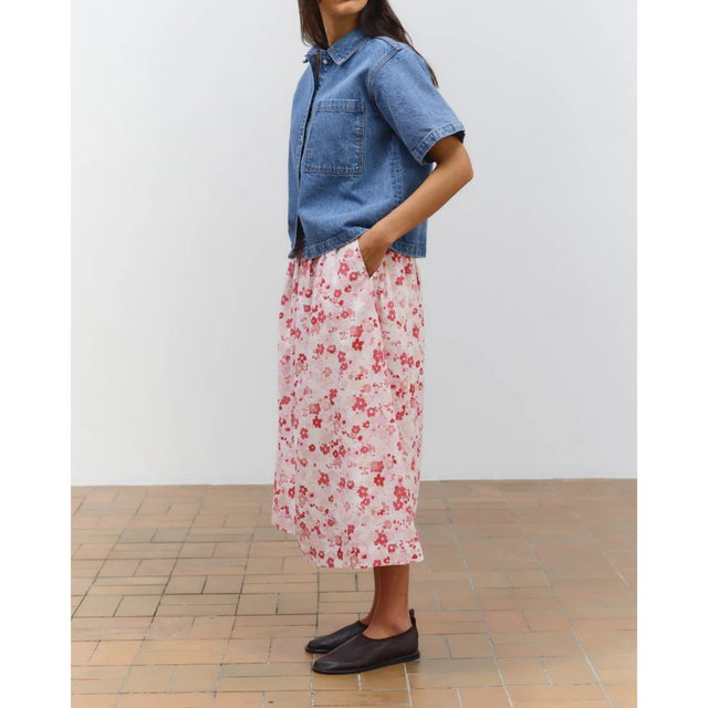 Lou Lou Camille Skirt Flower Print