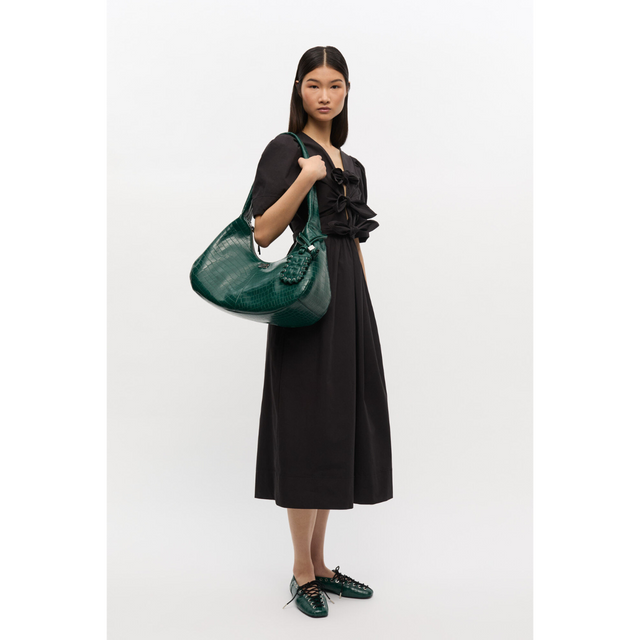 Ganni Ganni Bou Bag Hobo Medium Croc