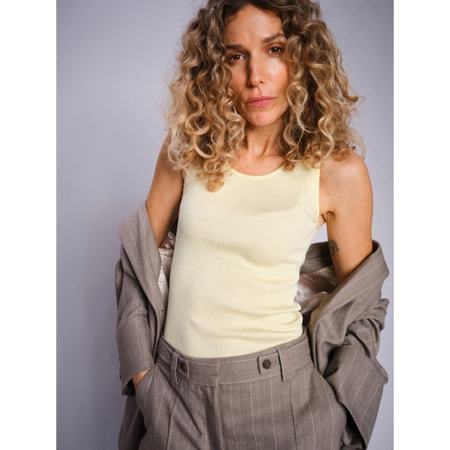 Mos Mosh – Elaine – Nahtloses Tanktop aus Seide