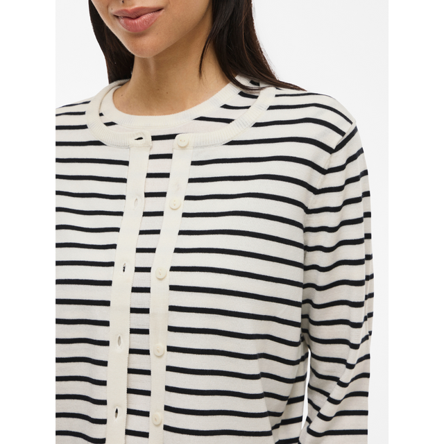 VILA Lipsa Strickjacke mit O-Ausschnitt