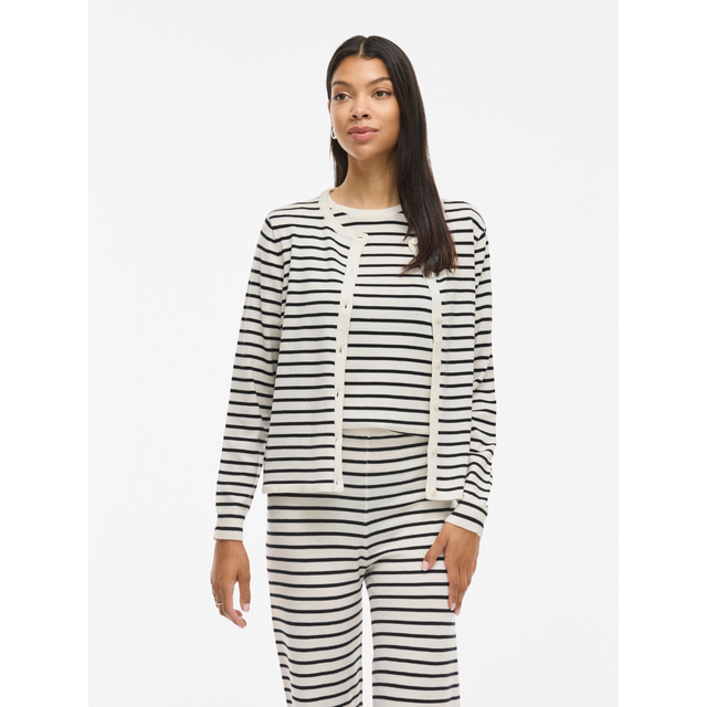VILA Lipsa Strickjacke mit O-Ausschnitt