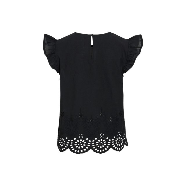 VILA Vihortensa O-Neck Frill Top