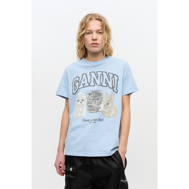 Ganni Animals Relaxed T-shirt