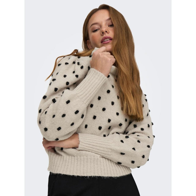 JACQUELINE DE YONG Strik Jdysigrid Life L/S Oneck Puff - Prinsesse2ben
