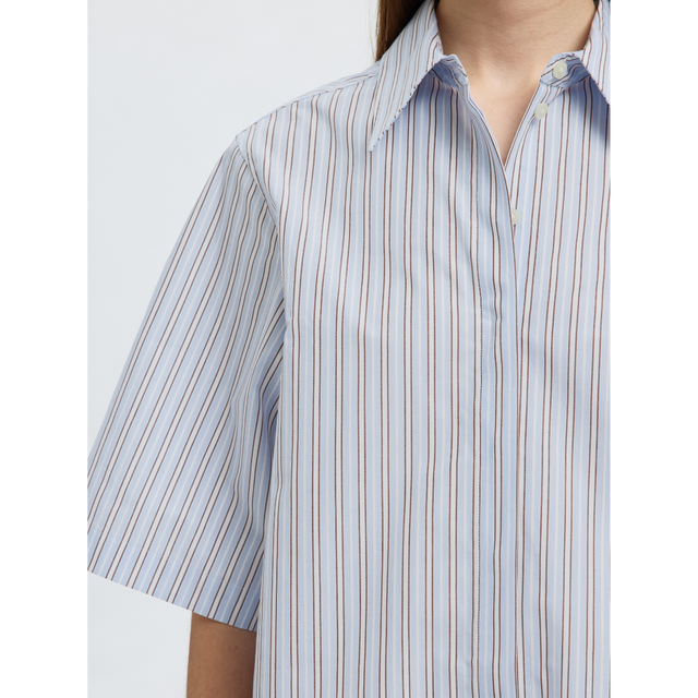 Selected Femme Ellen 2/4 Striped Boxy Shirt B