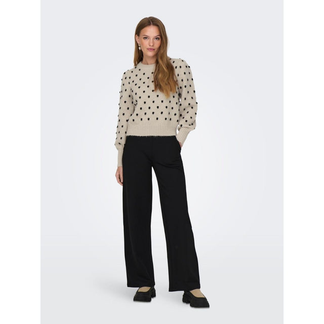 JACQUELINE DE YONG Strik Jdysigrid Life L/S Oneck Puff - Prinsesse2ben