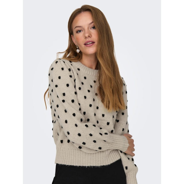 JACQUELINE DE YONG Strik Jdysigrid Life L/S Oneck Puff - Prinsesse2ben