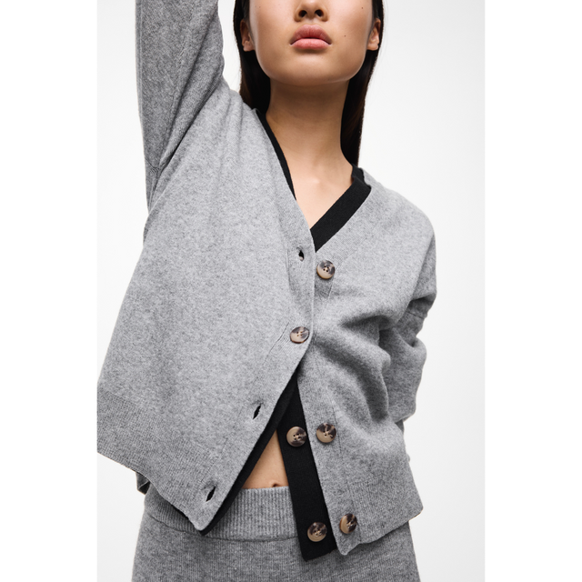 VILA Virile Strickjacke mit V-Ausschnitt
