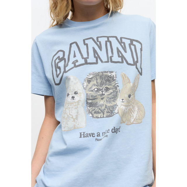 Ganni Animals Relaxed T-shirt