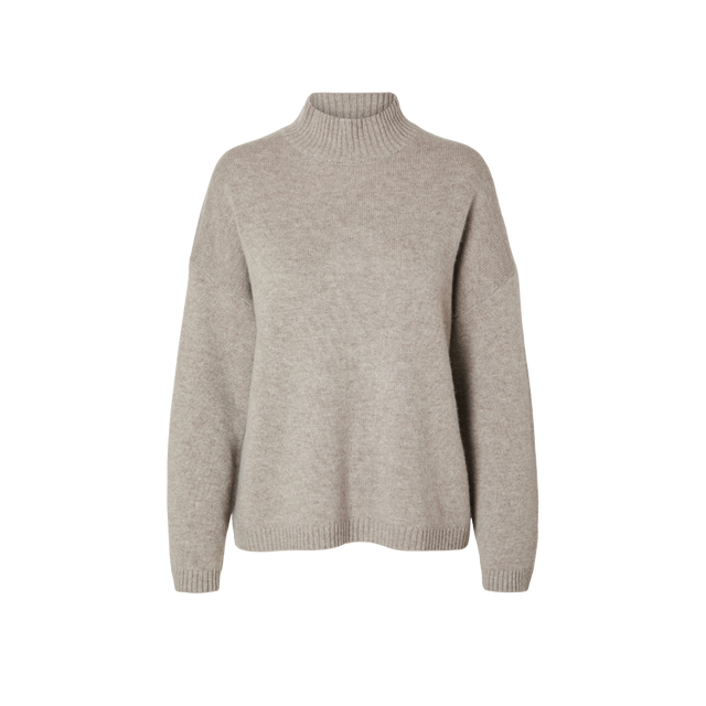 Selected Damen – Cille Kaschmirmischung mit hohem Kragen