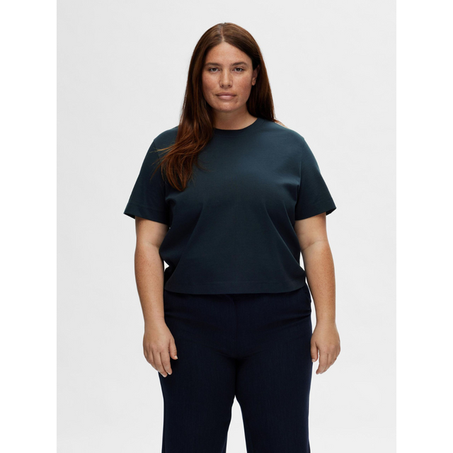 Selected Women T-shirt Essential SS Boxy Tee Noos