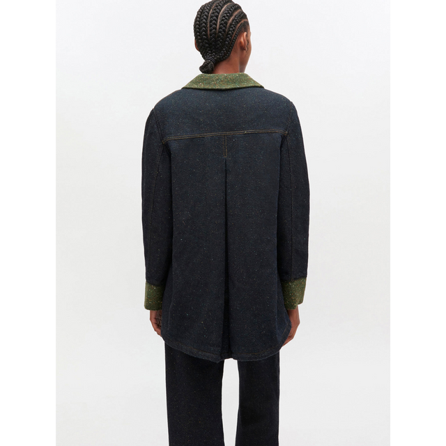 Ganni Melange Twill Denim Oversized