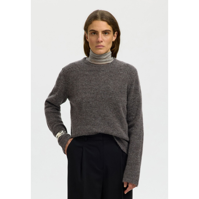 Selected Lulu New LS Knit O-Neck Noos