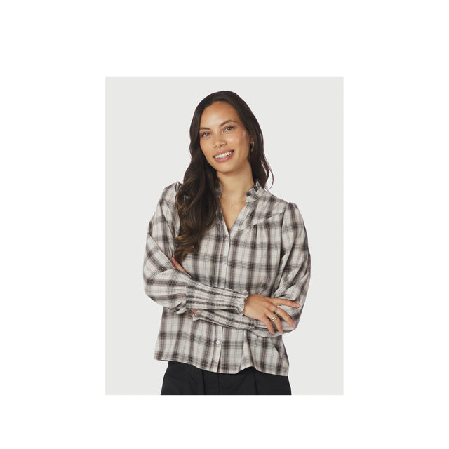 NEO NOIR Camisa Big Check Blouse