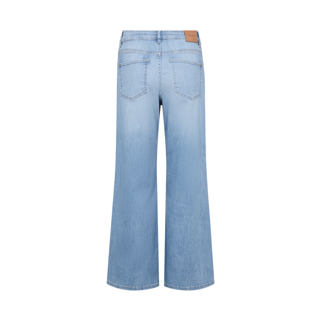 Lyse jeans med vide ben fra Mos Mosh - bag