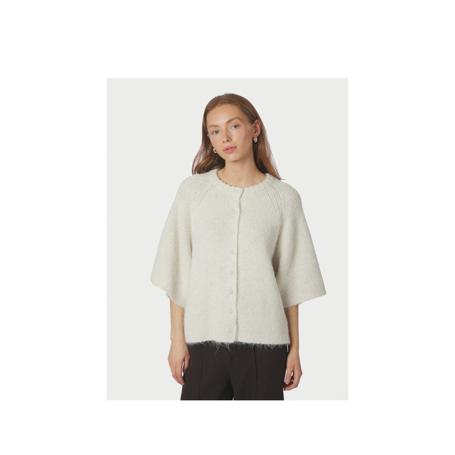 NEO NOIR Amaya Fluffy Knit Cardigan