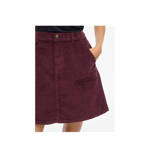 VILA Vifrost Corduroy A-line HW Skrirt