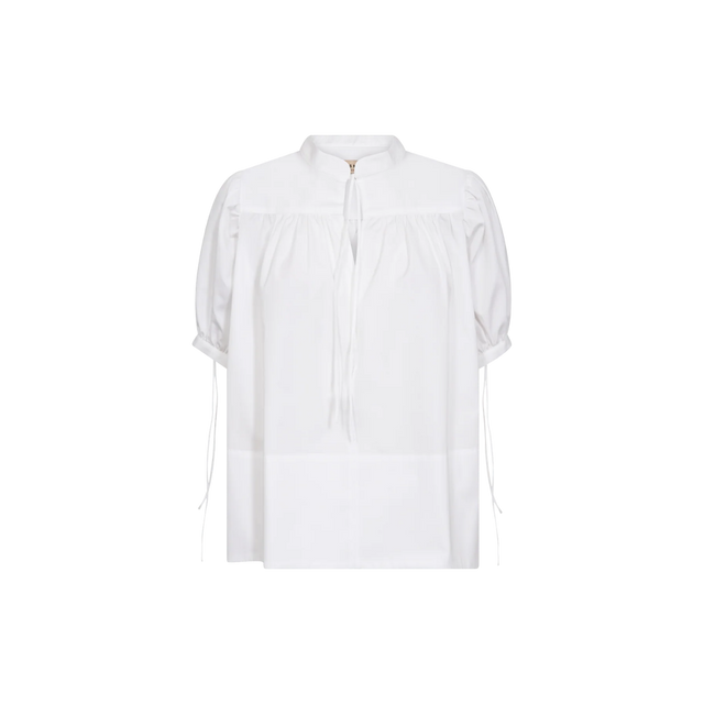 Tarima Cotton kortærmet bluse fra Mos Mosh - front