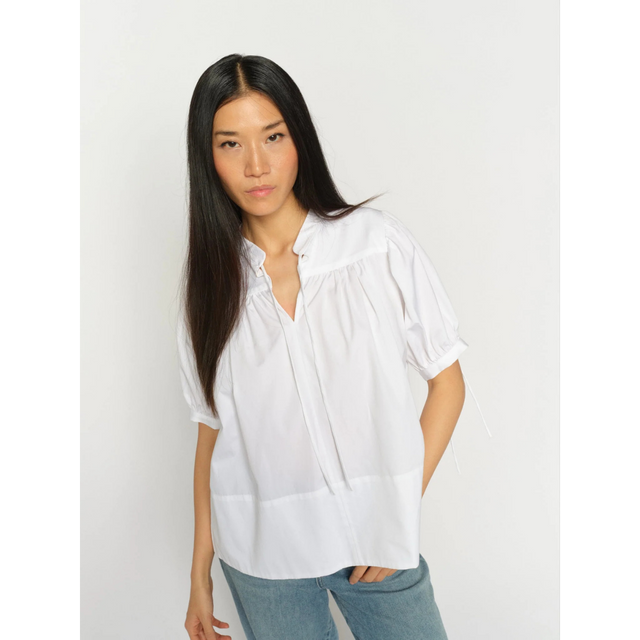 Tarima Cotton kortærmet bluse fra Mos Mosh - model