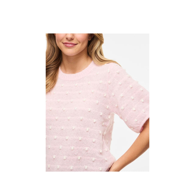 Lyserød boblestrik fra Vila - closeup