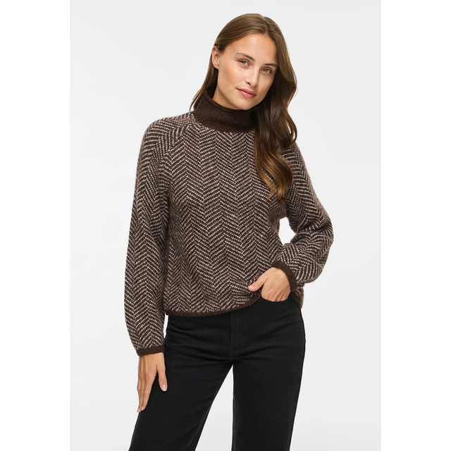 VILA Lory High Neck Knit Top