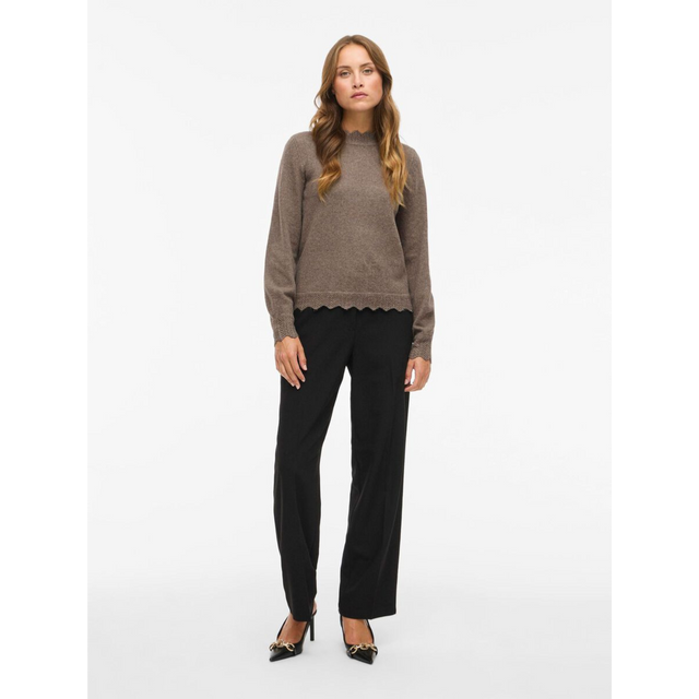VILA Nikolina O-Neck L/S Knit Top