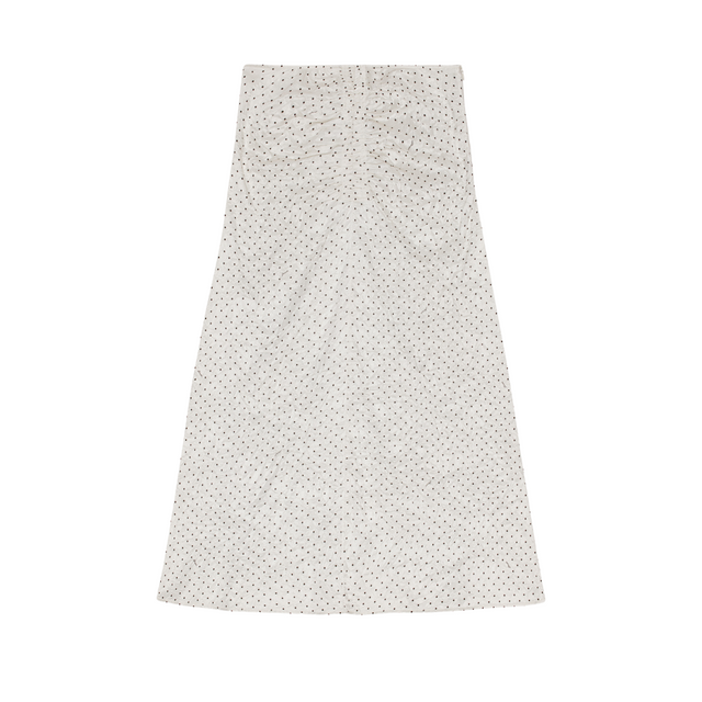 Ganni Crinkled Satin Long Skirt