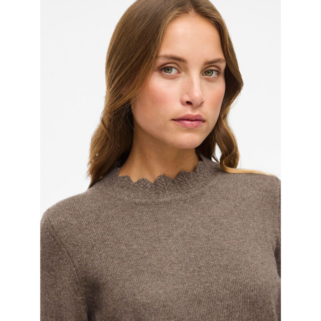 VILA Nikolina O-Neck L/S Knit Top