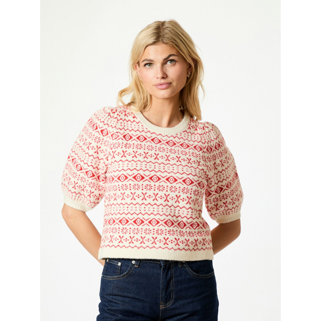 Neo Noir Abi Vintage Knit Blouse