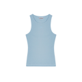 Ganni Soft Cotton Rib Tank Top