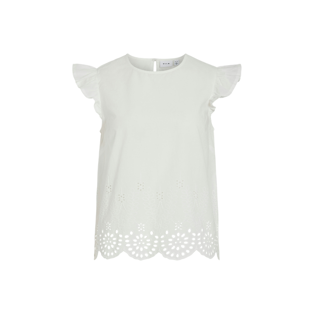 VILA Vihortensa O-Neck Frill Top