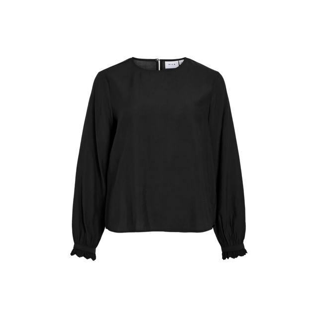 VILA Malima L/S Frill Top