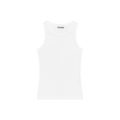 Ganni Soft Cotton Rib Tank Top