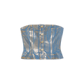 Ganni Gold Denim Top - Prinsesse2ben