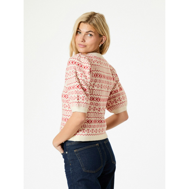 Neo Noir Abi Vintage Knit Blouse