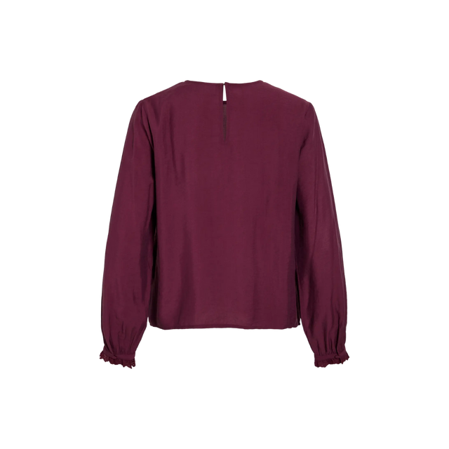 VILA Malima L/S Frill Top