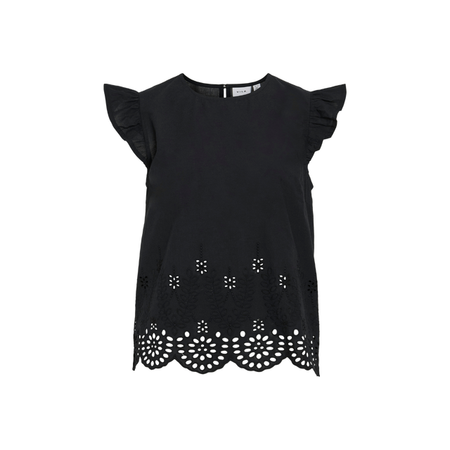 VILA Vihortensa O-Neck Frill Top