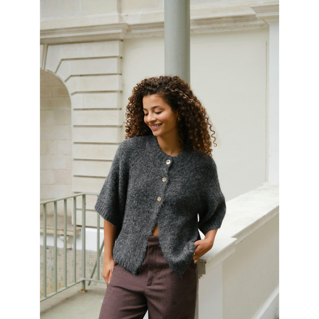 Neo Noir Benuta Flauschige Strickjacke