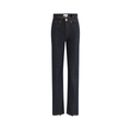 Ganni Slub Denim Fold Jeans