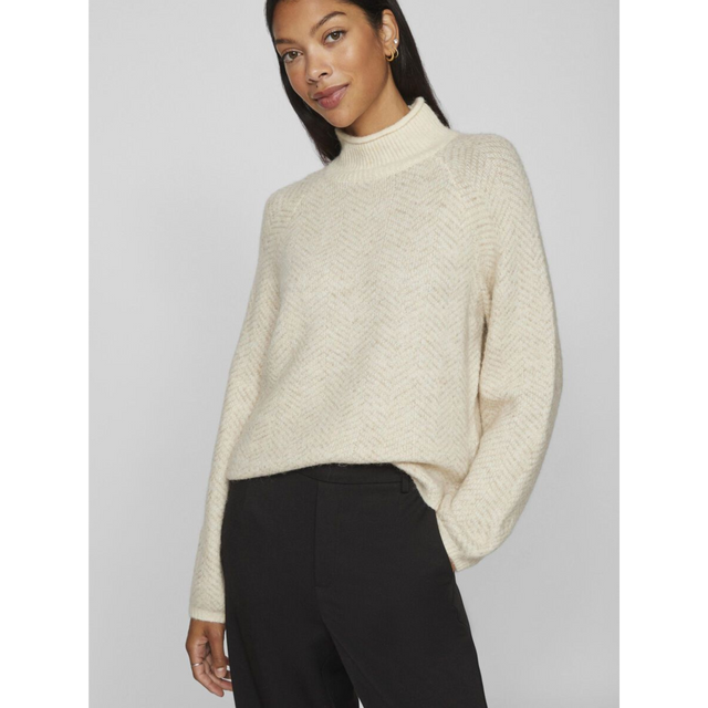 VILA Lory High Neck Knit Top