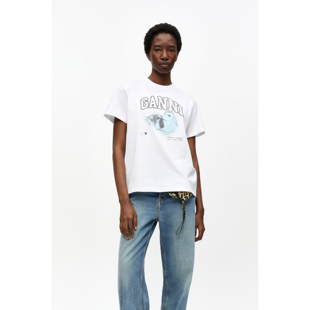 Ganni Duckie Relaxed T-shirt