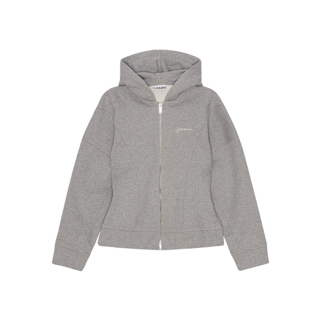 Ganni Heavy Fleece Zip Hoodie