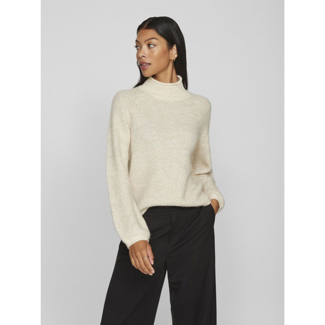 VILA Lory High Neck Knit Top