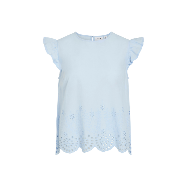 VILA Vihortensa O-Neck Frill Top